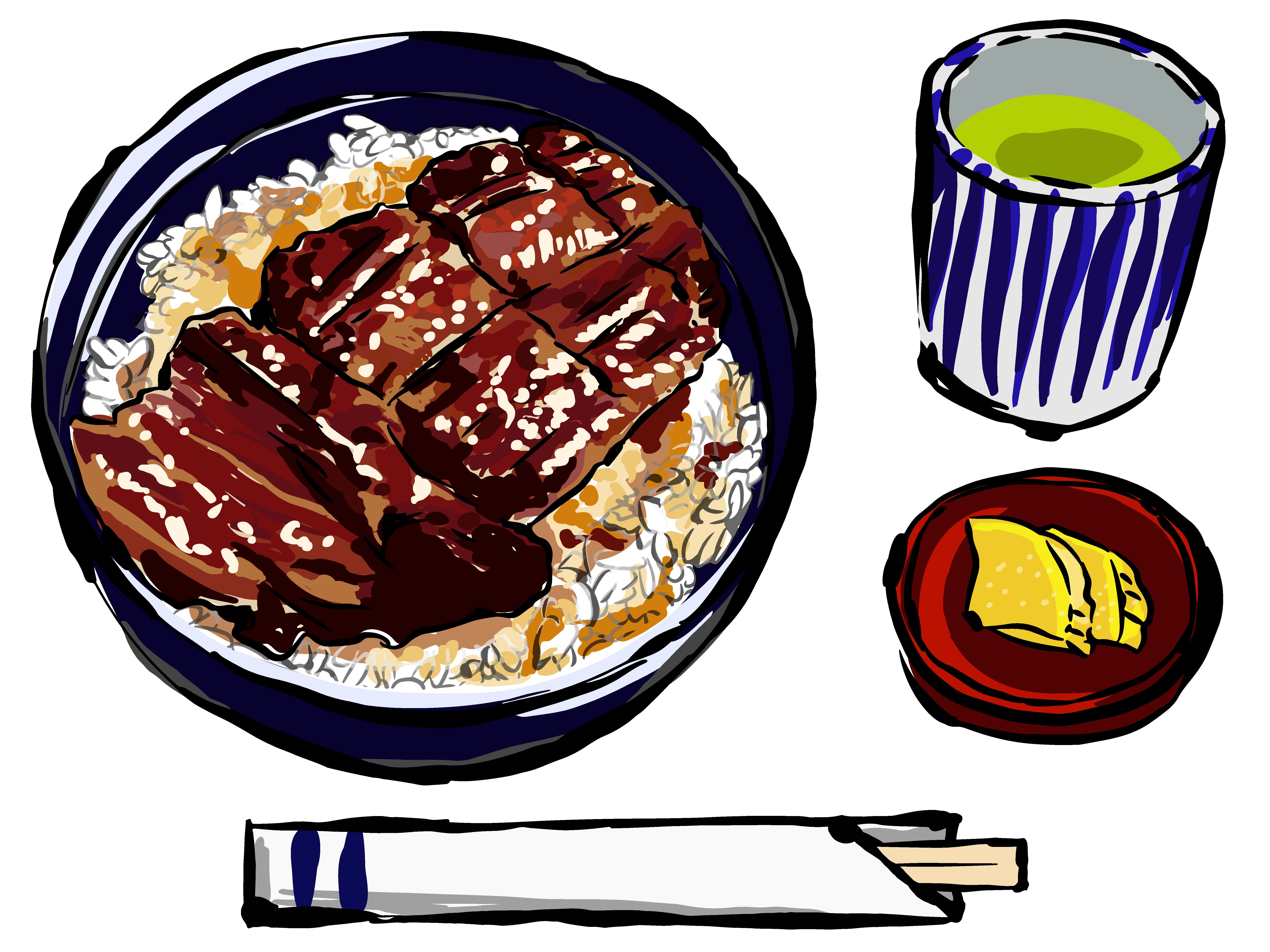 和风日式食物元素素材