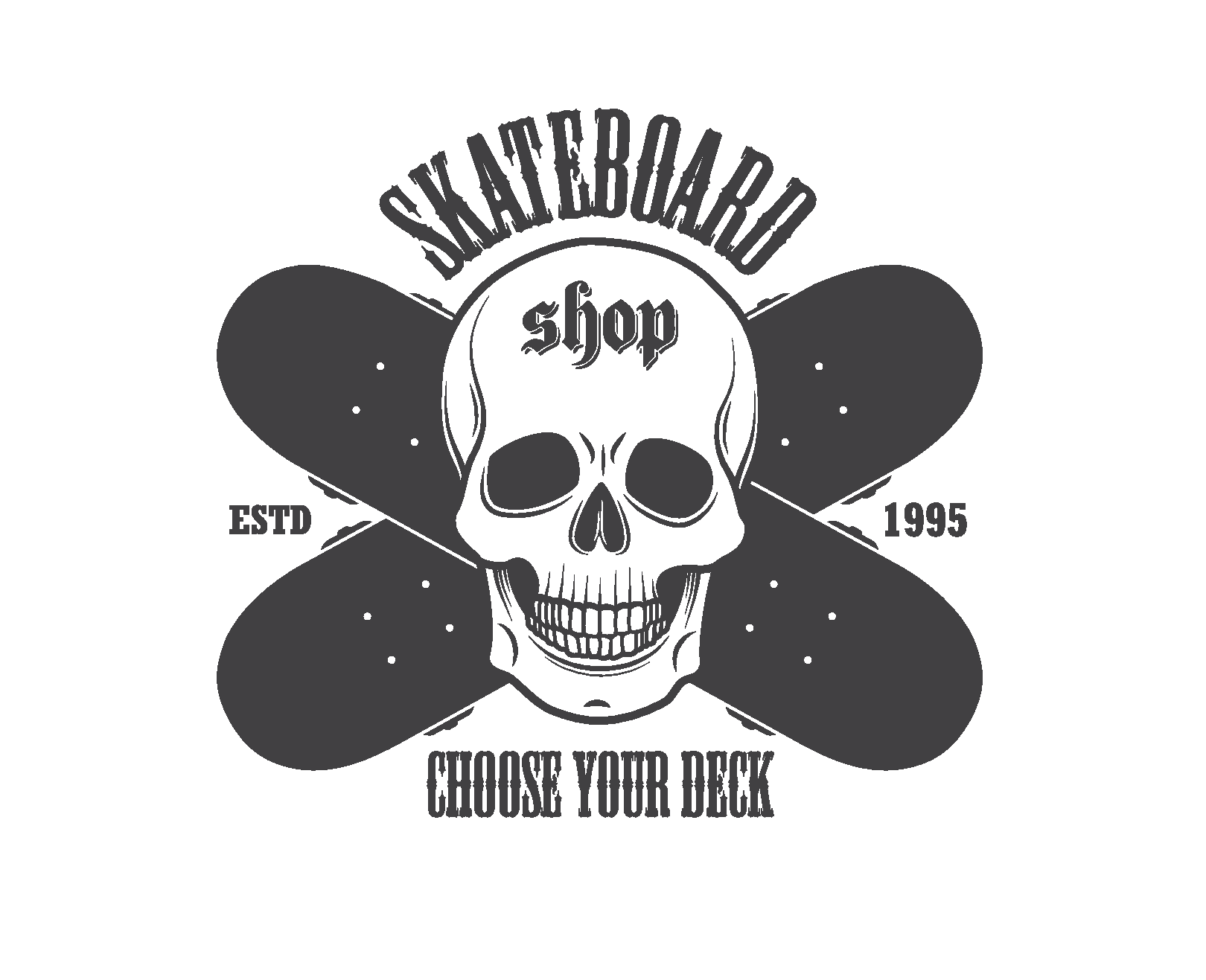 矢量骷髅头标志logo素材素材