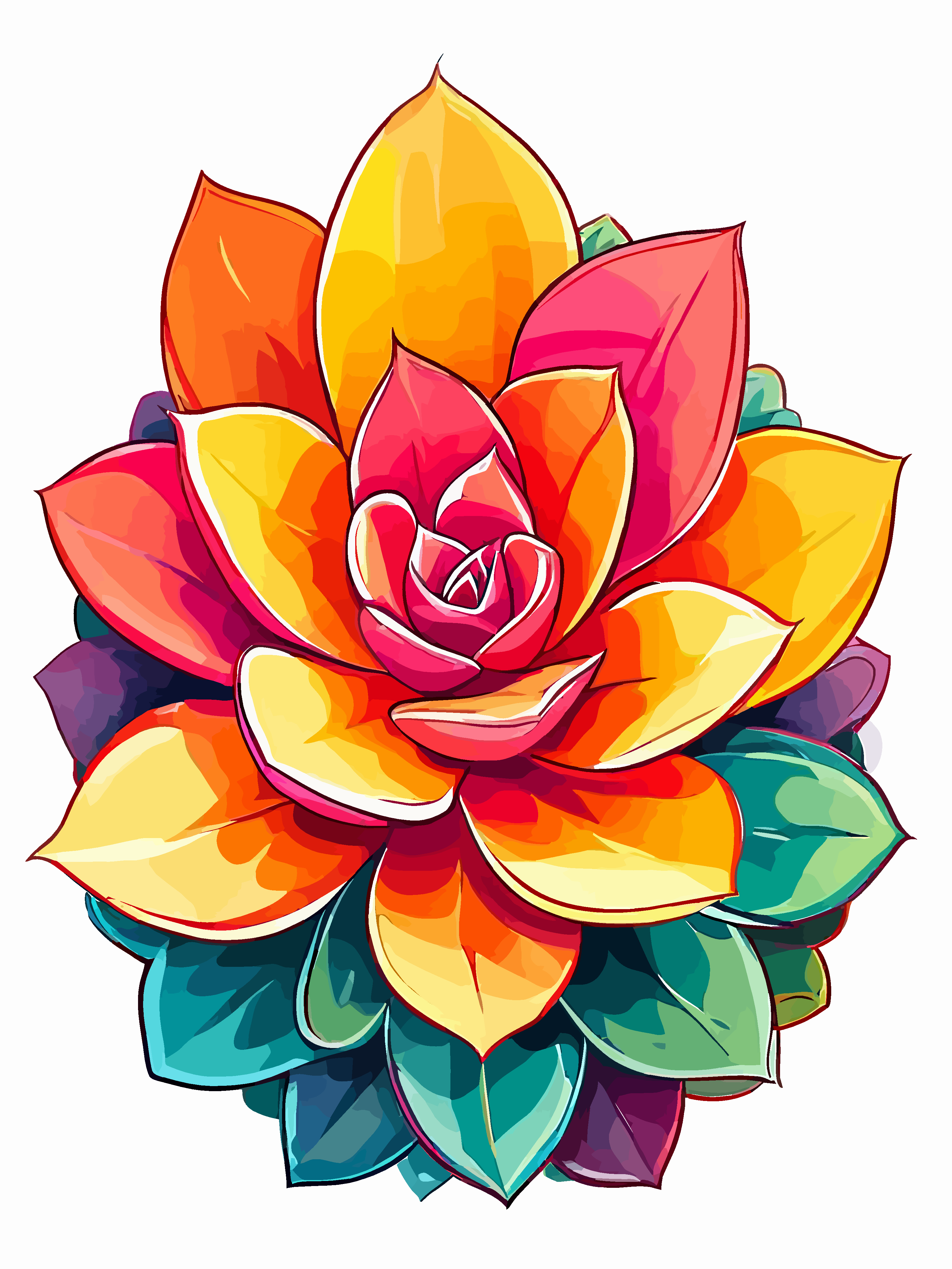 绿植花卉盆栽插画图形素材