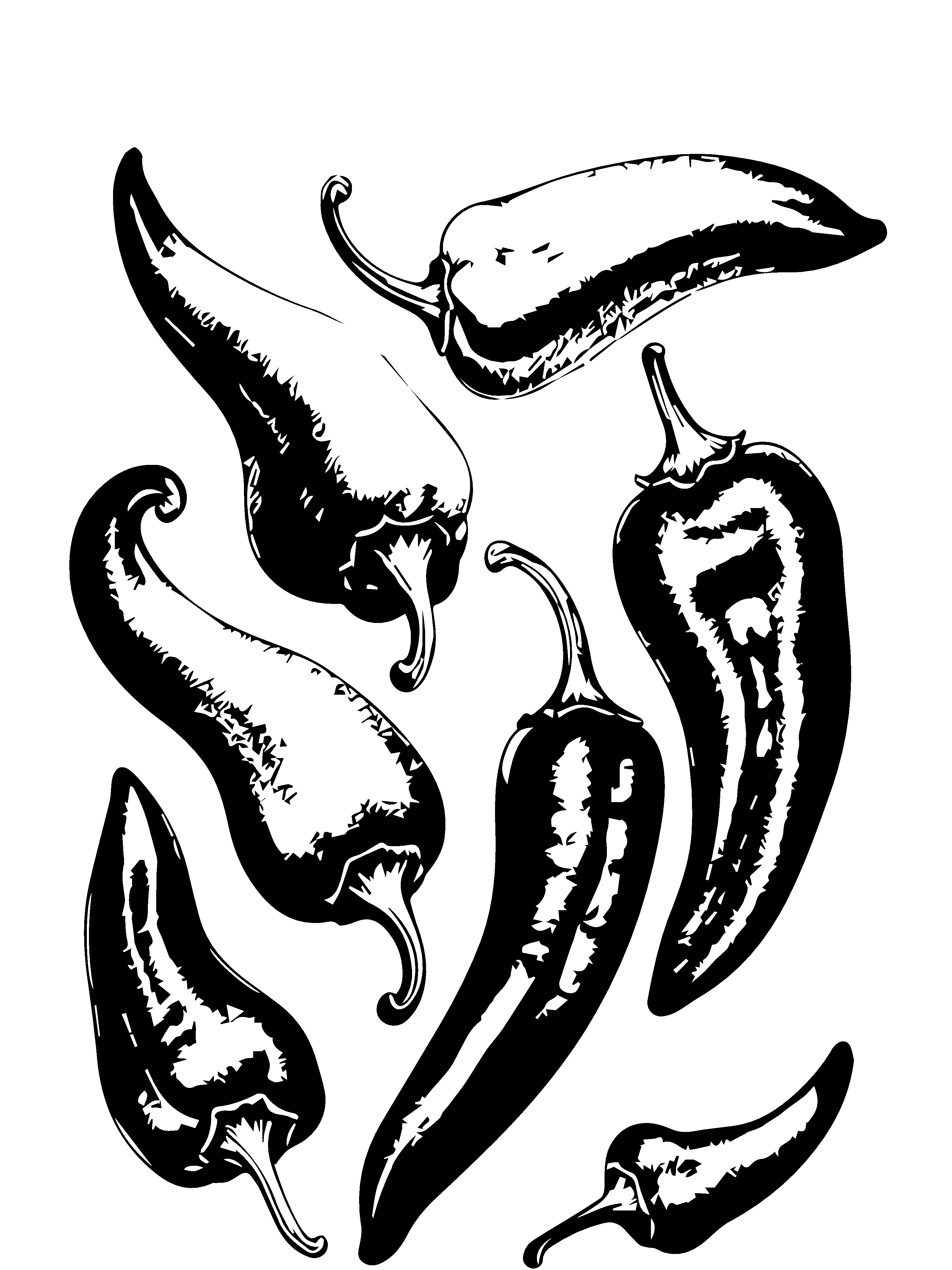矢量辣椒插画图形素材