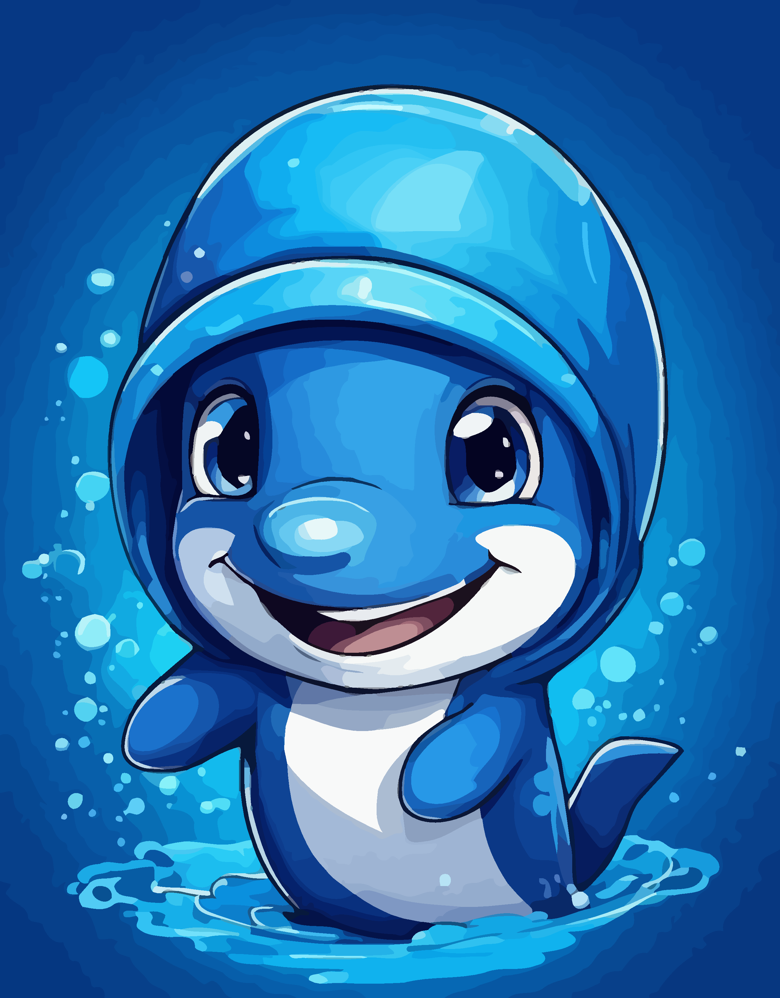海豚矢量图形插画元素素材