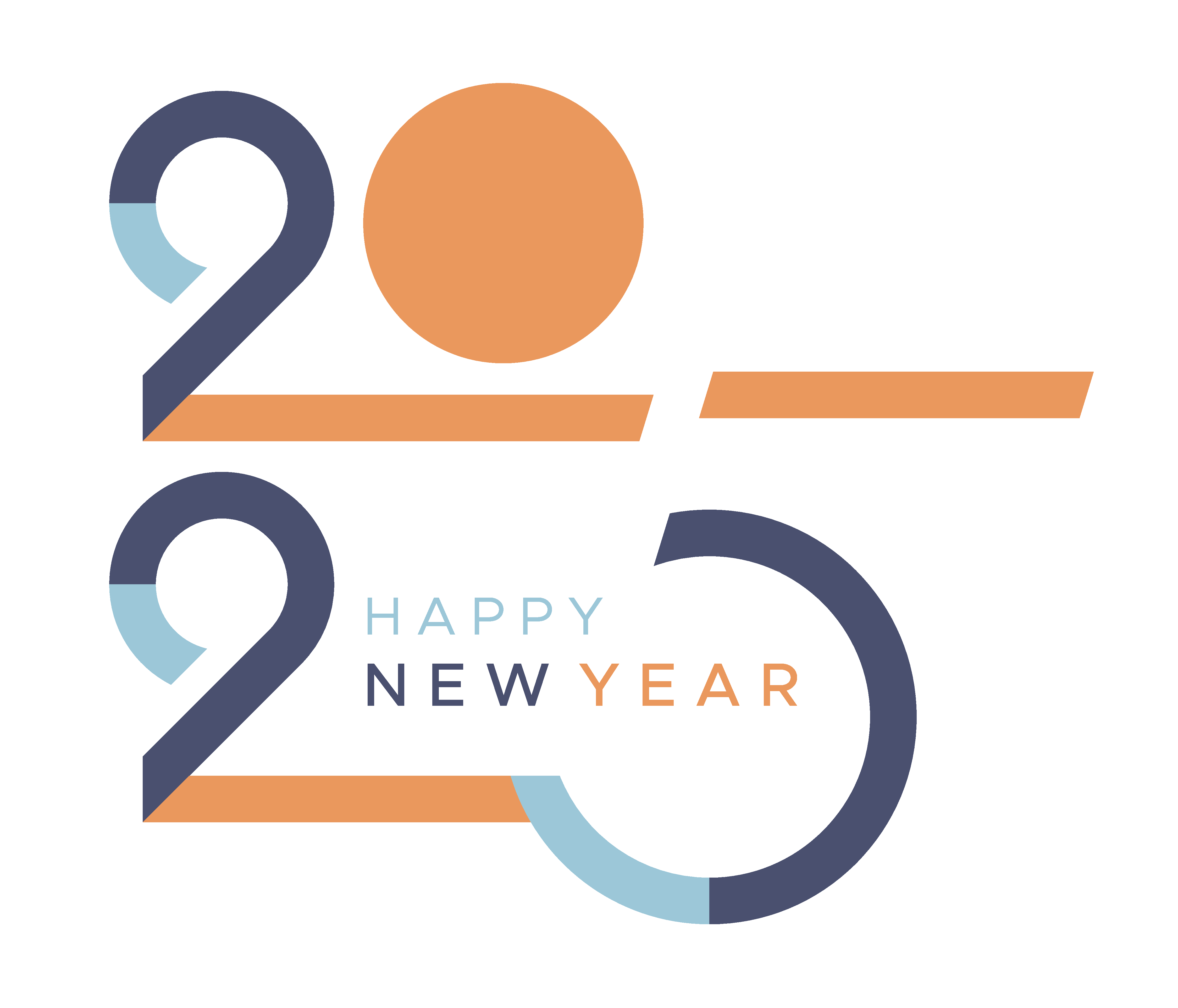 矢量2025新年艺术字素材素材