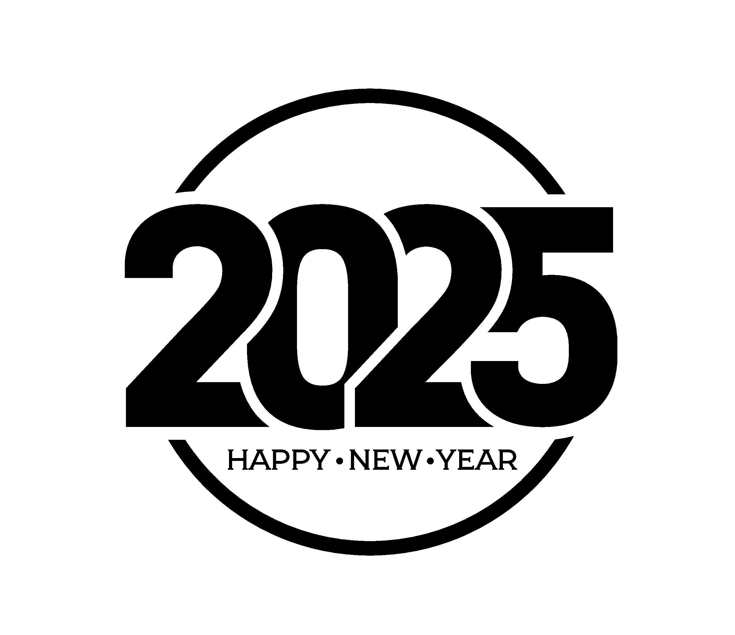 矢量创意2025新年艺术字素材素材