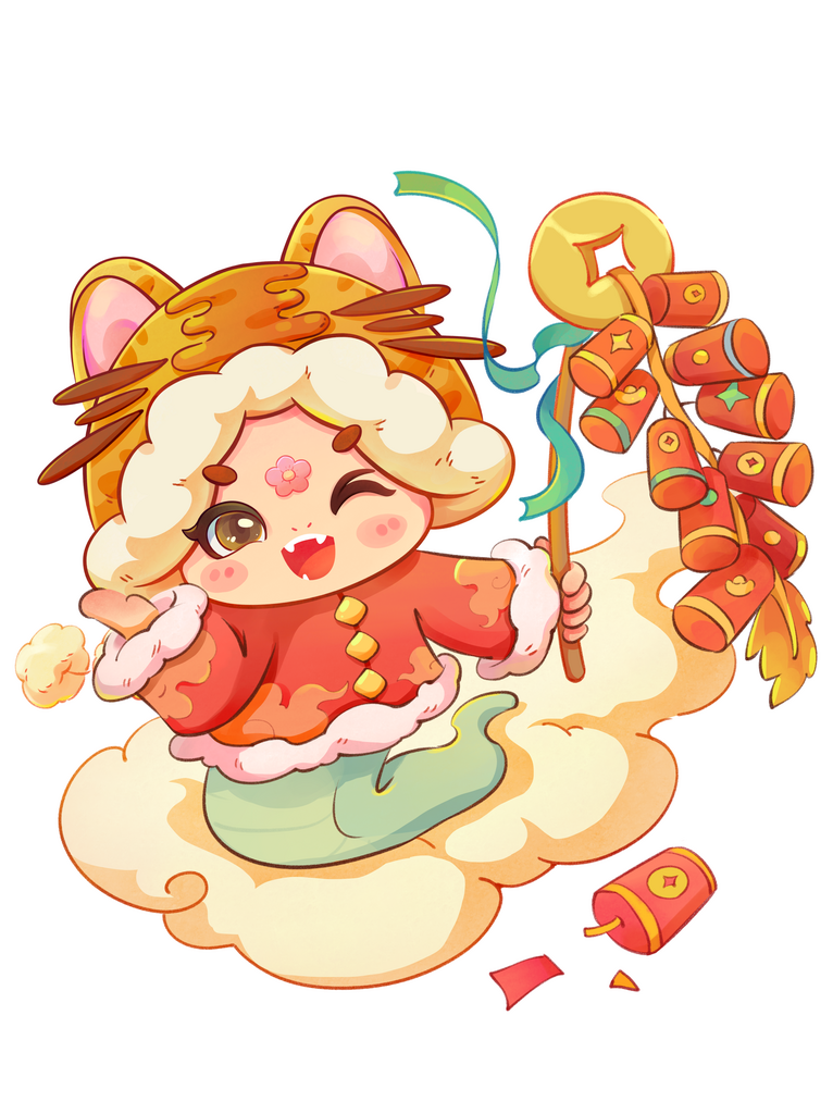 2025蛇年卡通IP插畫素材素材