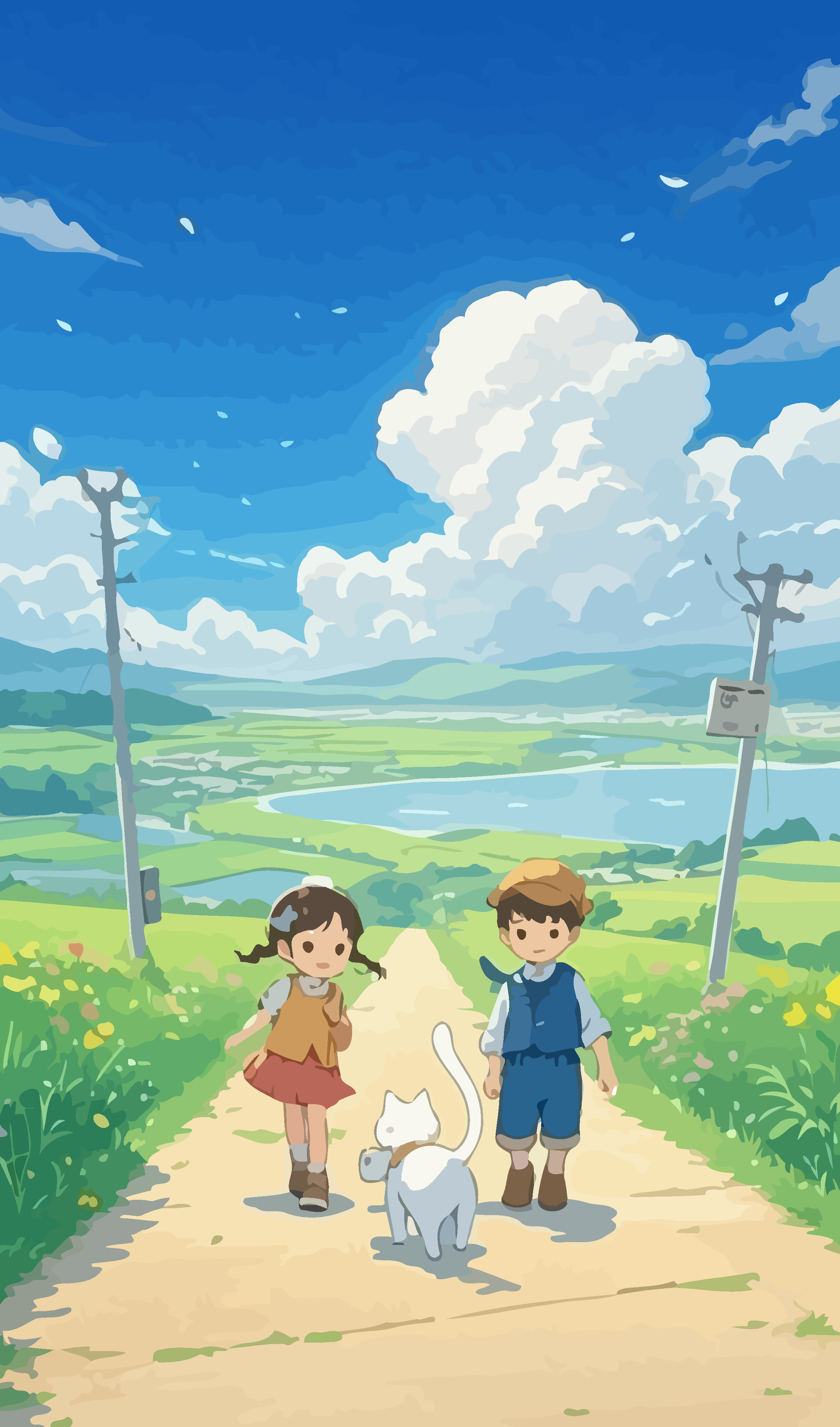 田野萌娃插画图形元素素材