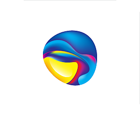矢量渐变流体LOGO标志模板素材下载-众图网