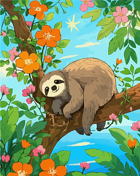动物树獭矢量插画素材下载-众图网