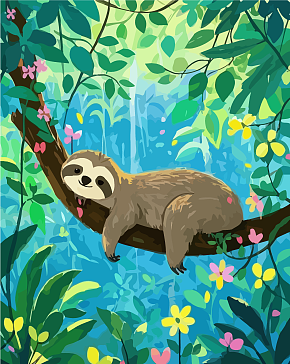动物树獭矢量插画图形元素素材下载-众图网