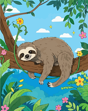 动物树獭矢量插画素材下载-众图网