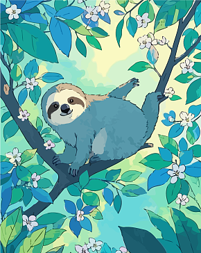动物树獭矢量插画素材下载-众图网