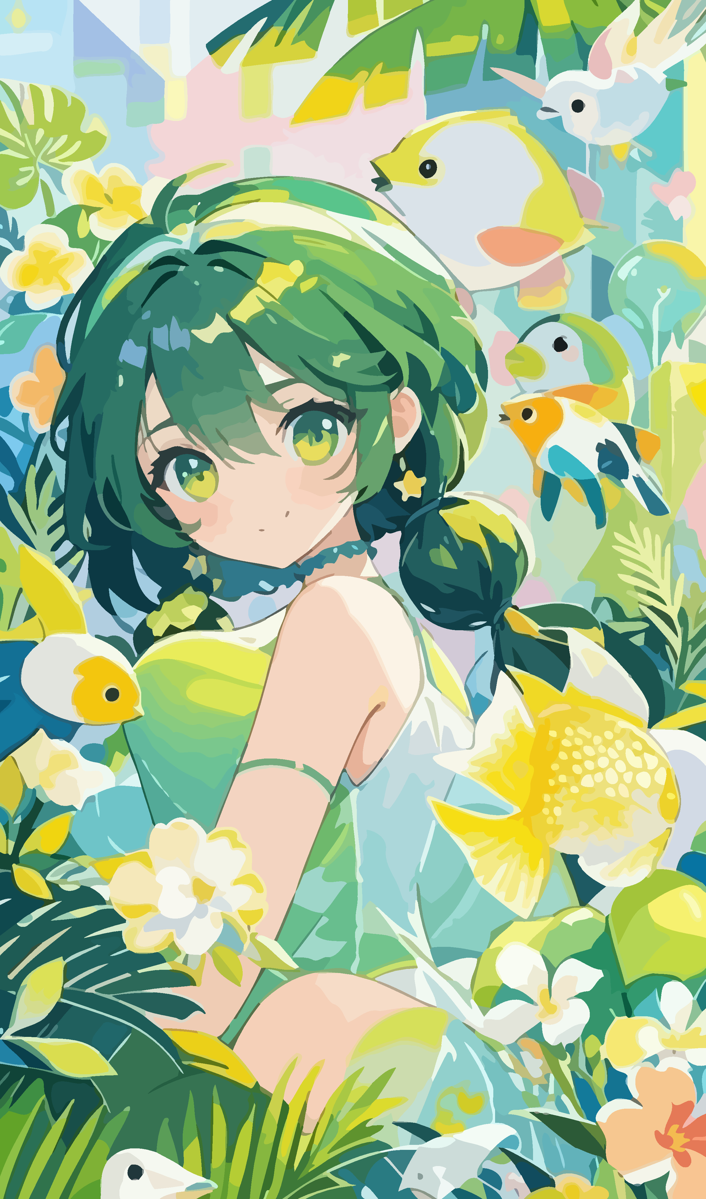 少女矢量插画图形素材