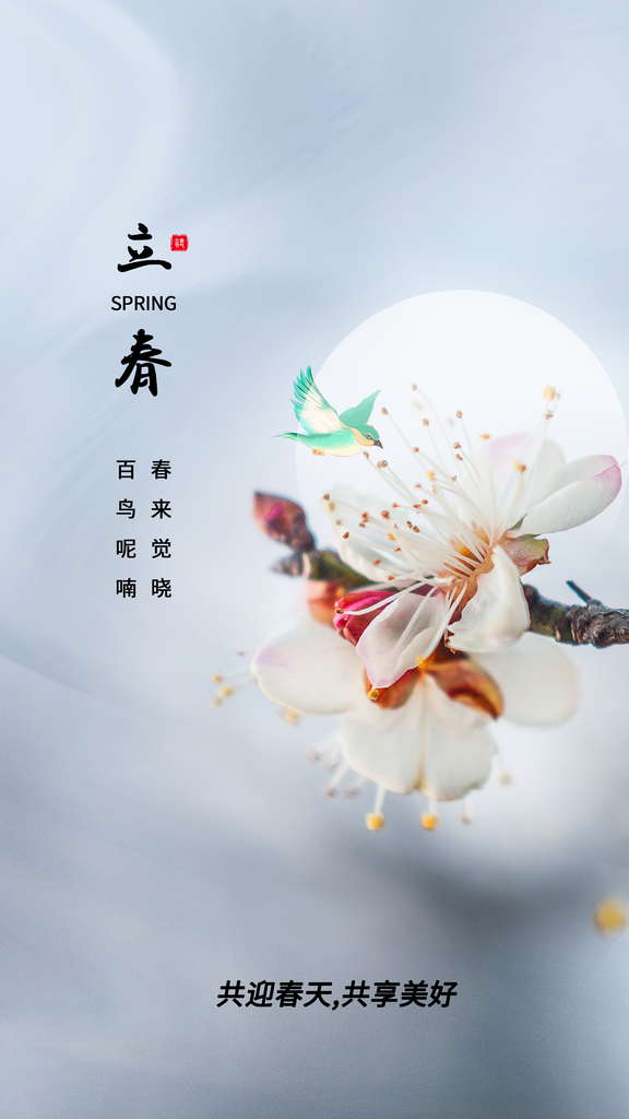 立春节气传统海报素材