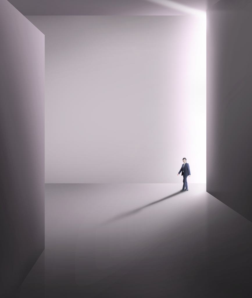 唯美立体空间建筑背景素材