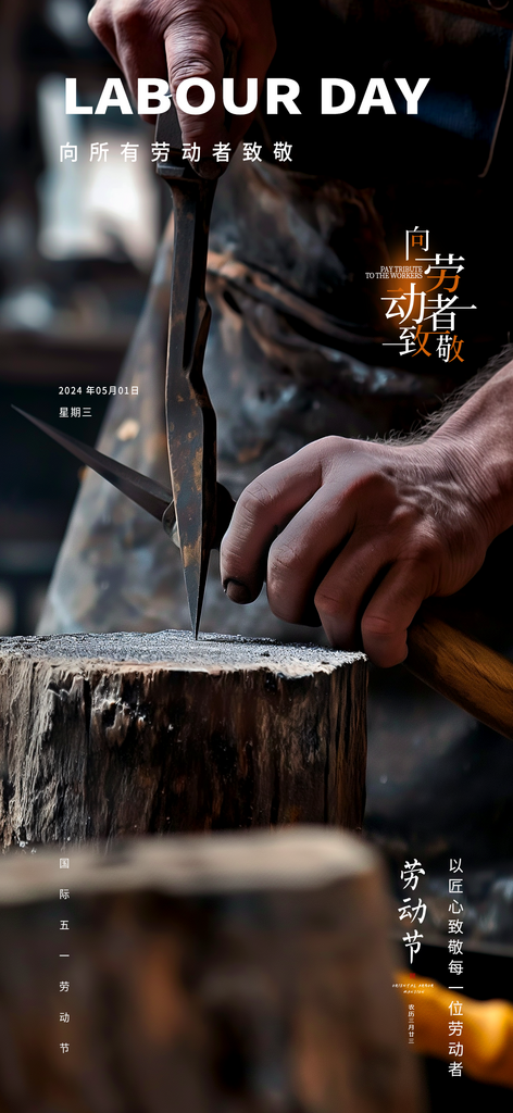 五一勞動(dòng)節(jié)唯美大氣51簡(jiǎn)約節(jié)日海報(bào)素材