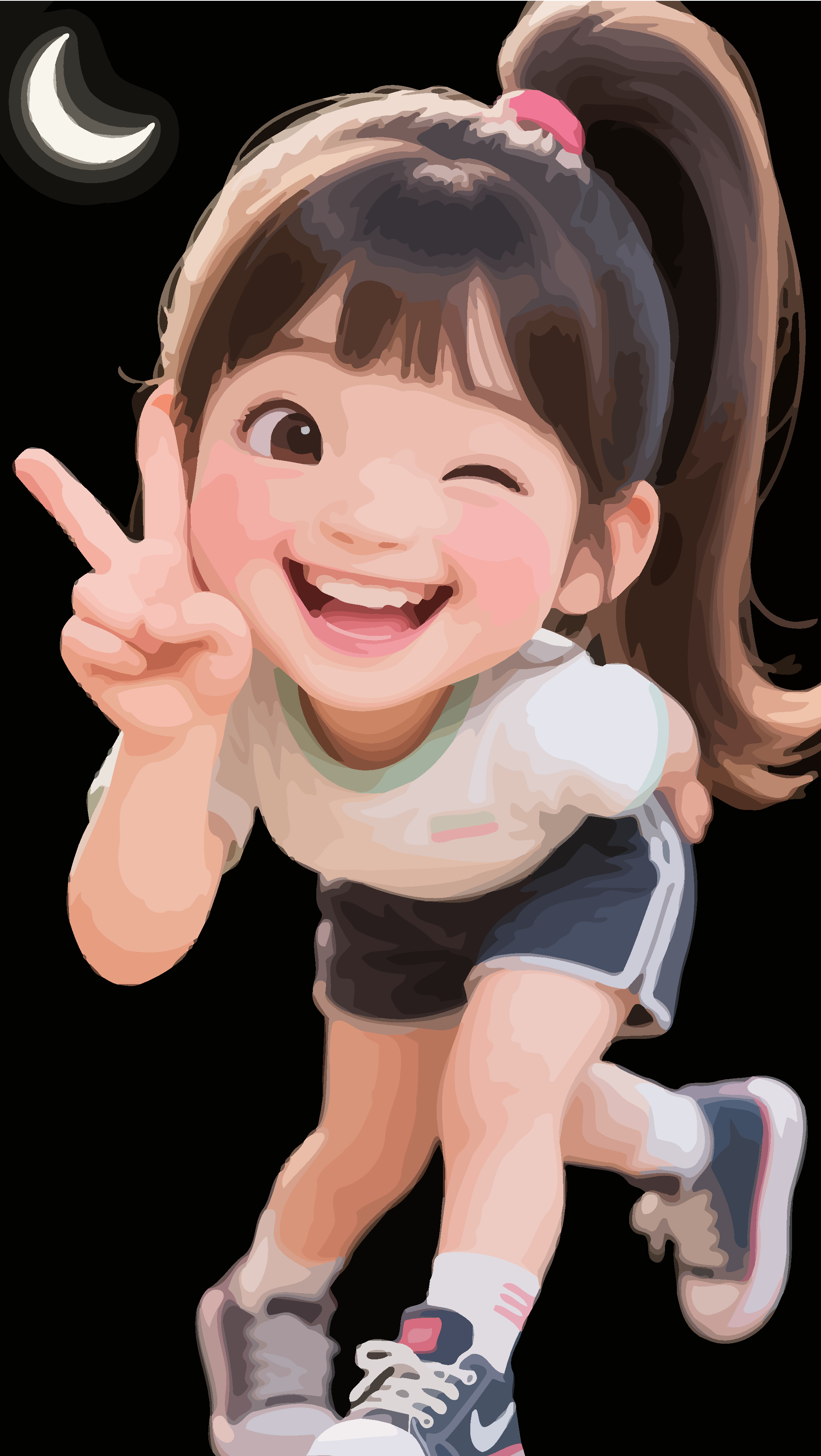 矢量Q版古装漫画人物插画元素素材