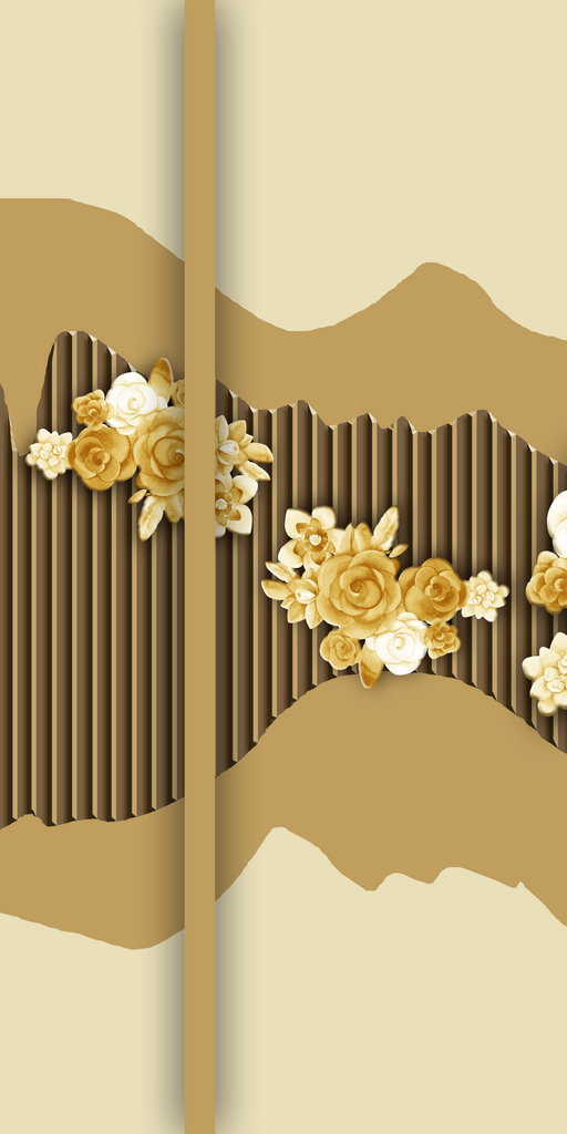 花卉花枝中式装饰画挂画素材
