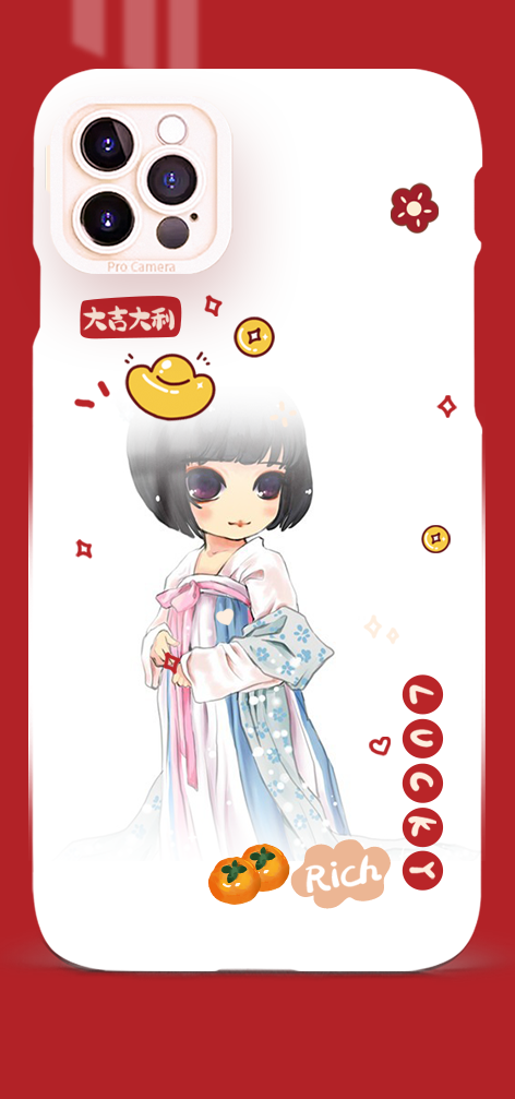 Q版唯美手机壳设计素材