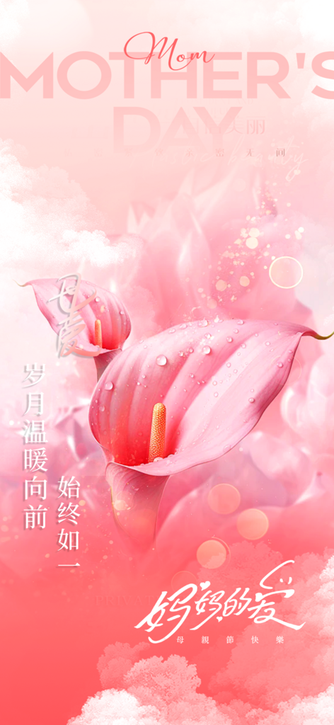 创意美丽母亲节节日海报素材