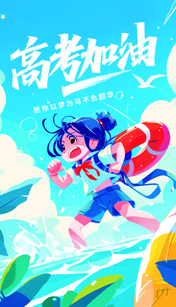 高考海报学校展板素材素材