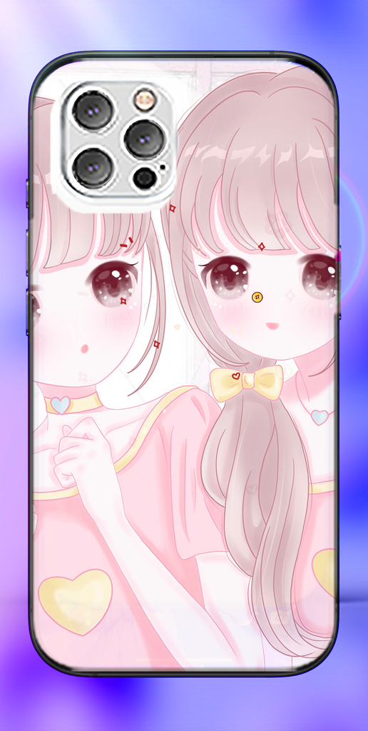 美少女图片手机壳设计素材