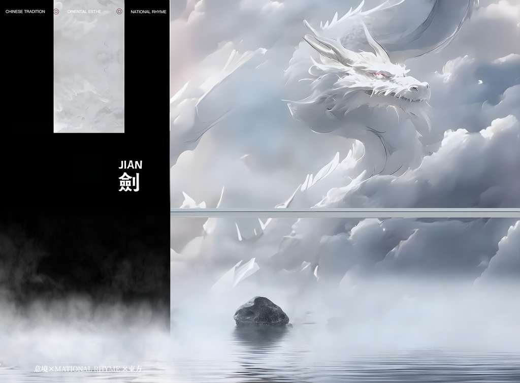 龙形象设计背景素材模板素材