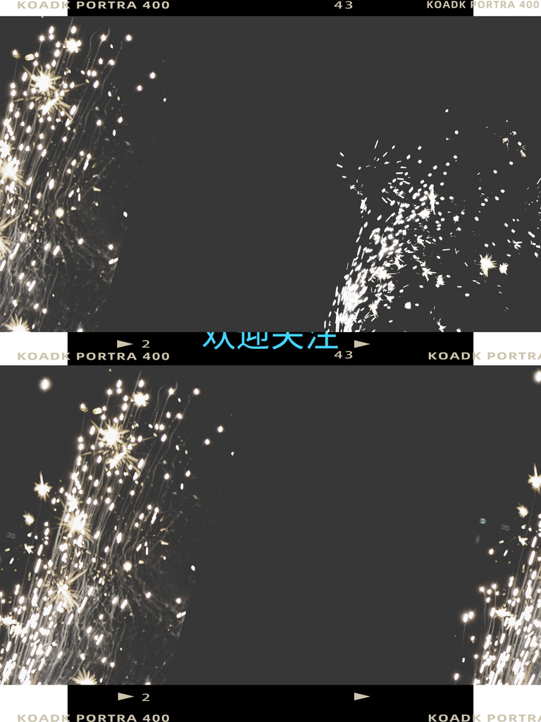 夜景烟花拼图PSD素材模板素材