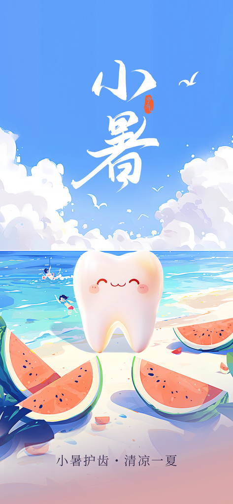 小暑节气海报设计模板素材