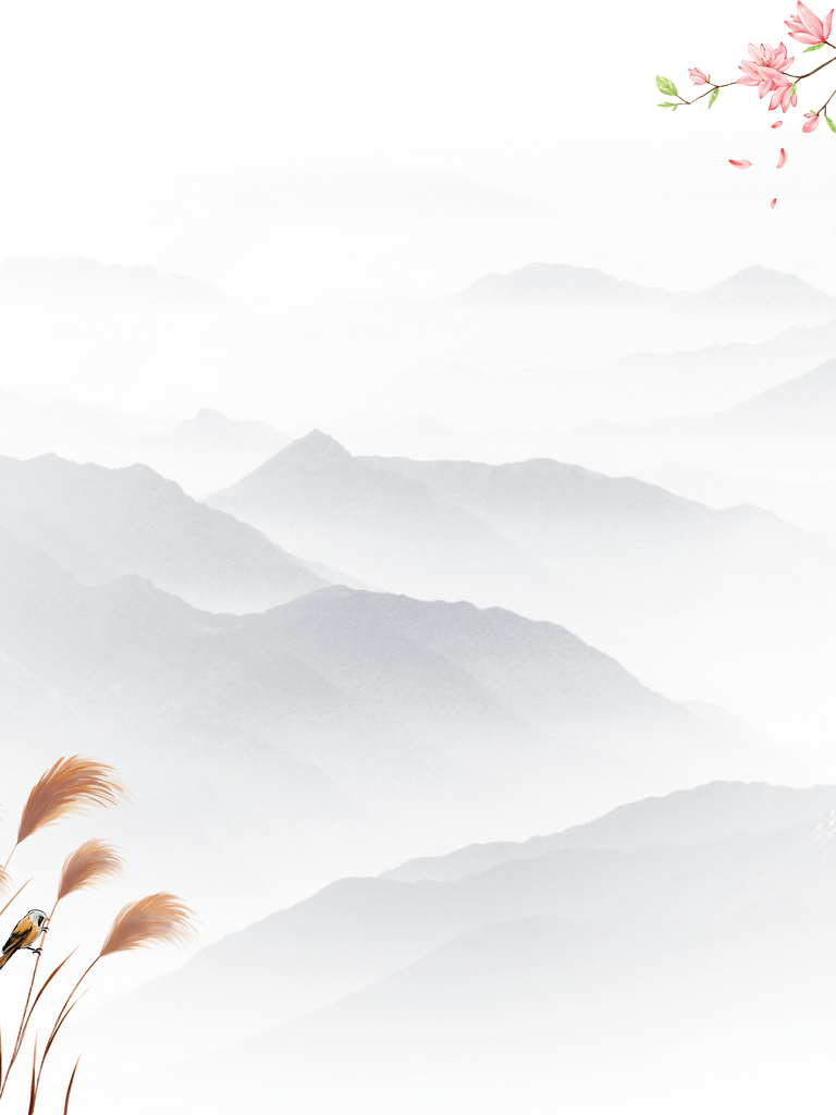 水墨淡雅背景图案素材