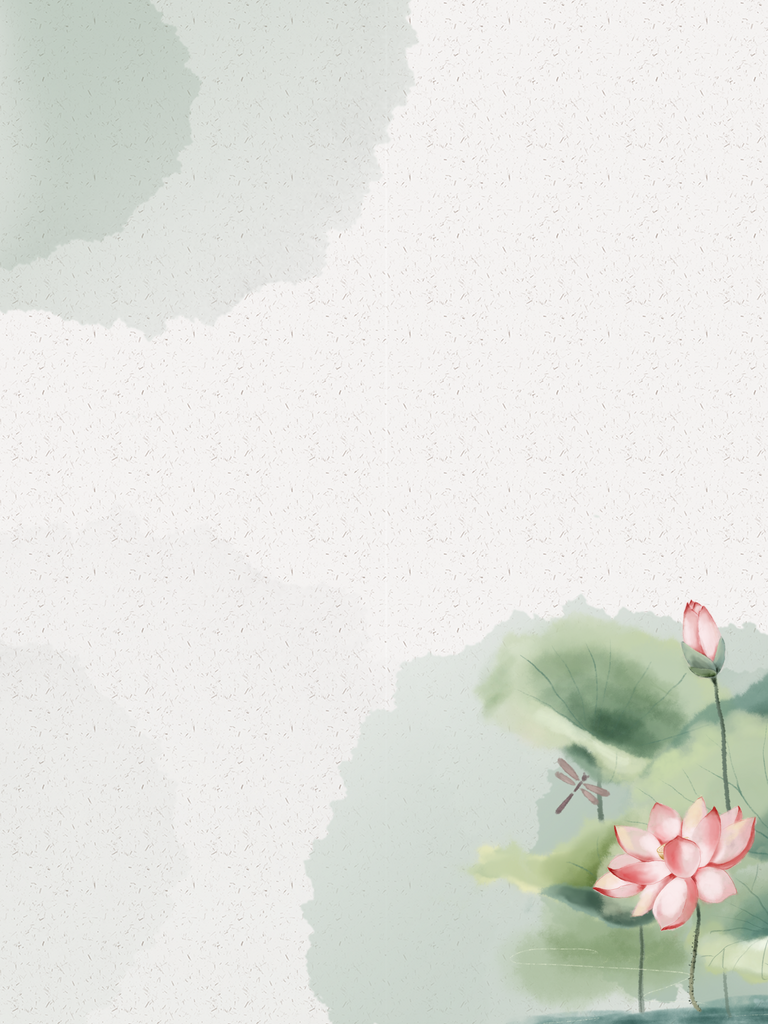 淡雅背景荷花图案背景素材