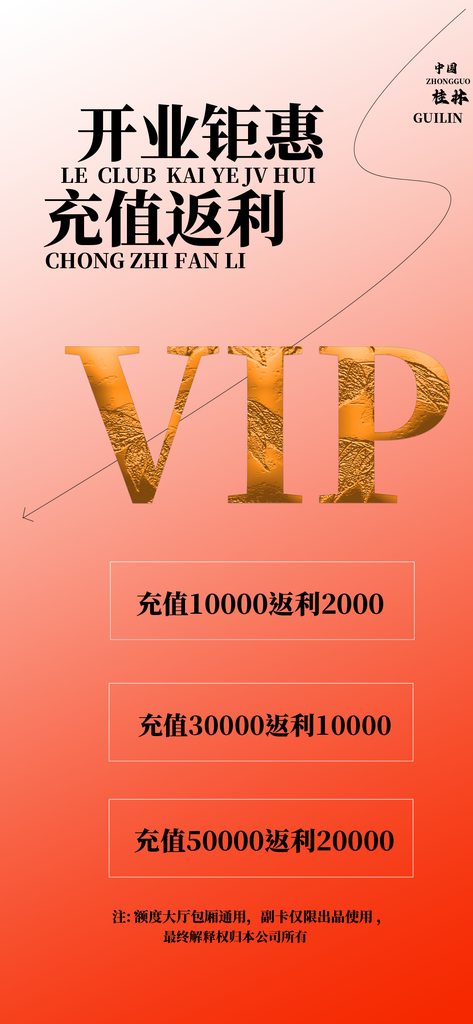 酒吧KTV会员酒水价格单海报素材