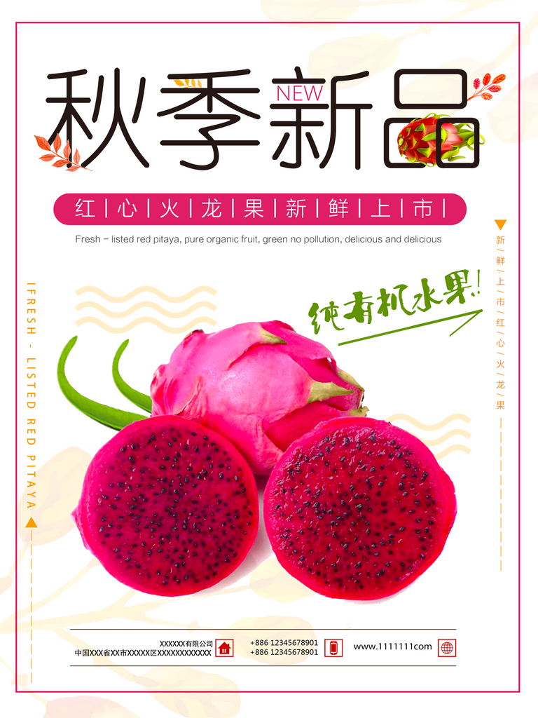 火龙果海报模板素材素材