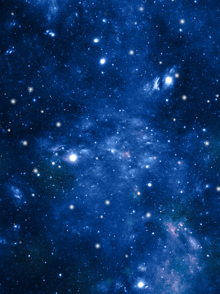 蓝色梦幻星空背景素材