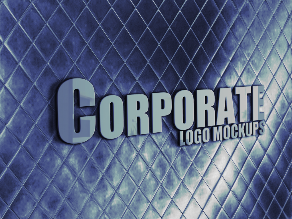 各类logo样机展示设计图素材