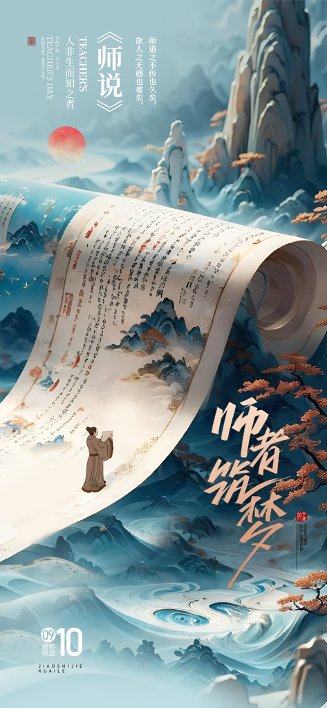 创意简约教师节海报设计素材