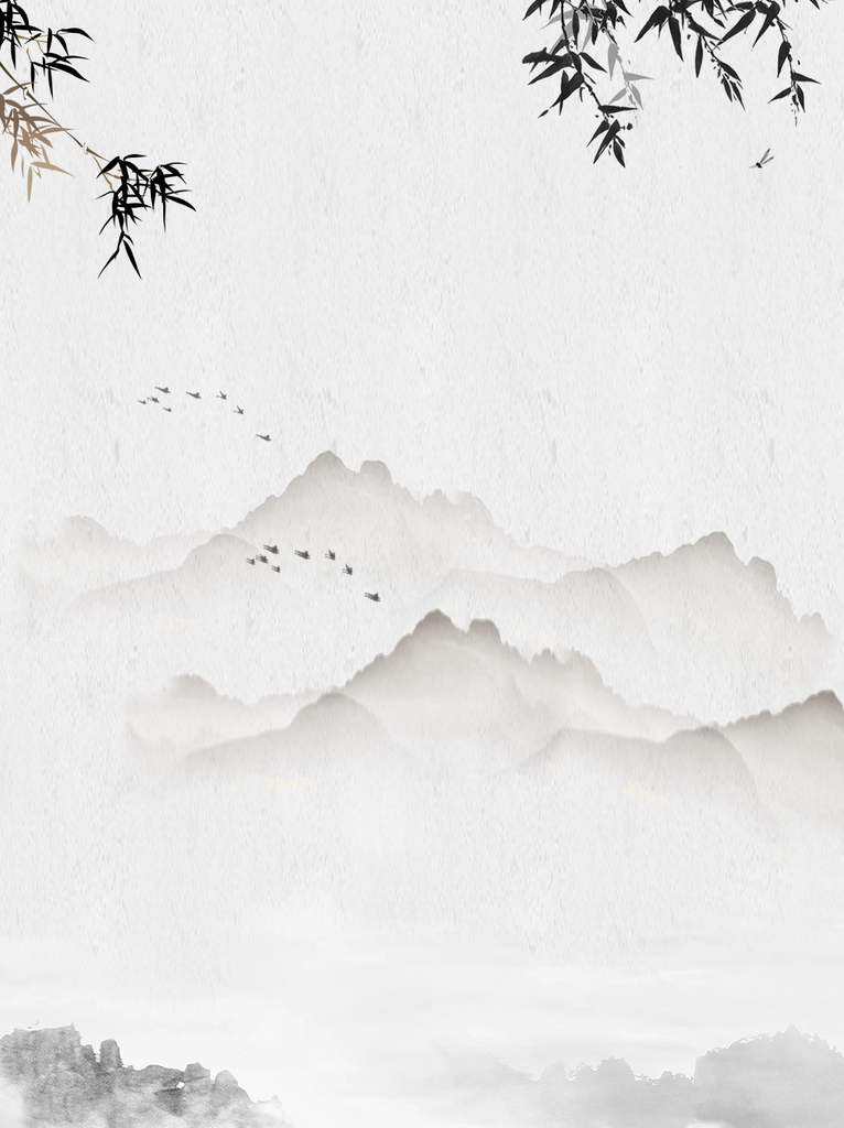 古风中式竹子背景素材