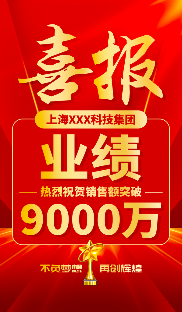 公司企业喜报模板素材素材