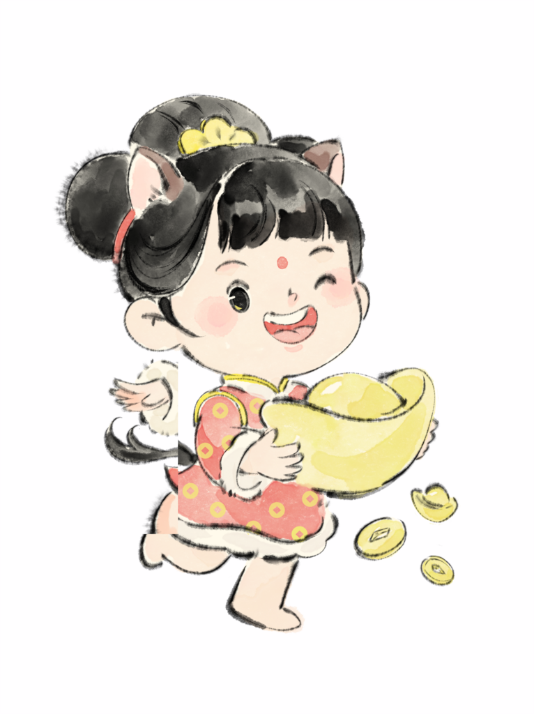 马年春节素材卡通马元素素材