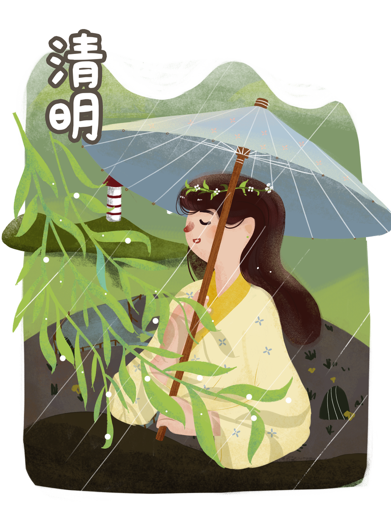 清明节插画模板素材素材