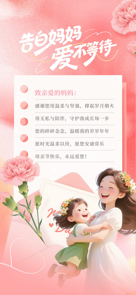 感恩母亲节日海报素材