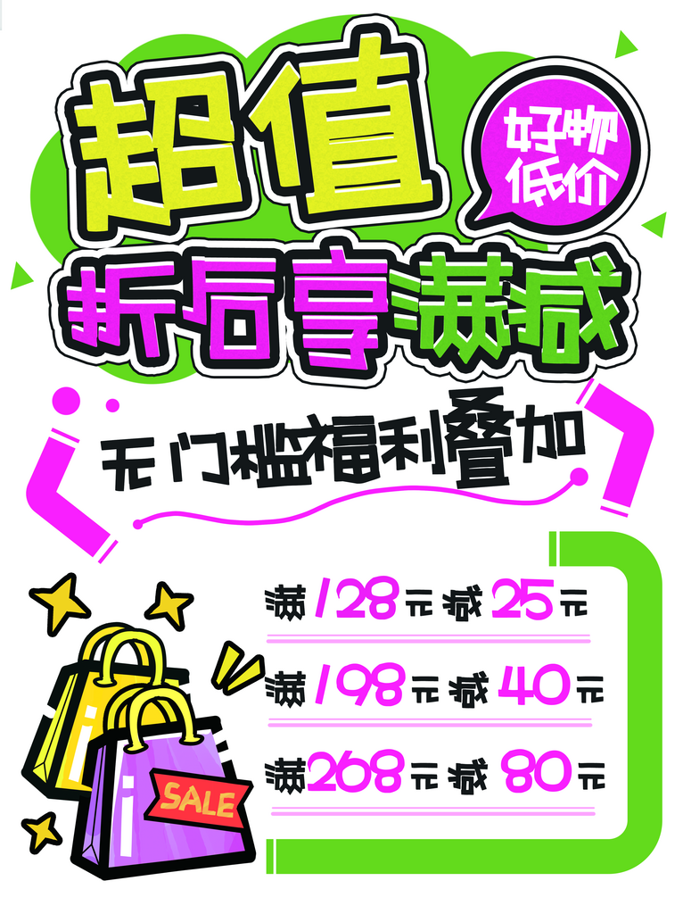 POP零售商超营销宣传线下海报素材