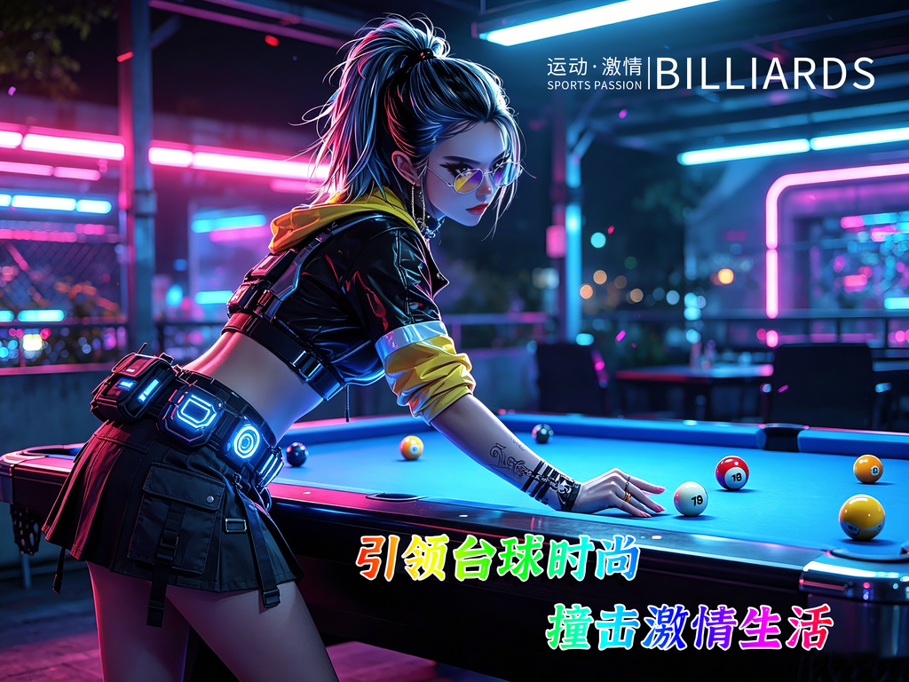 打台球的美女图片素材