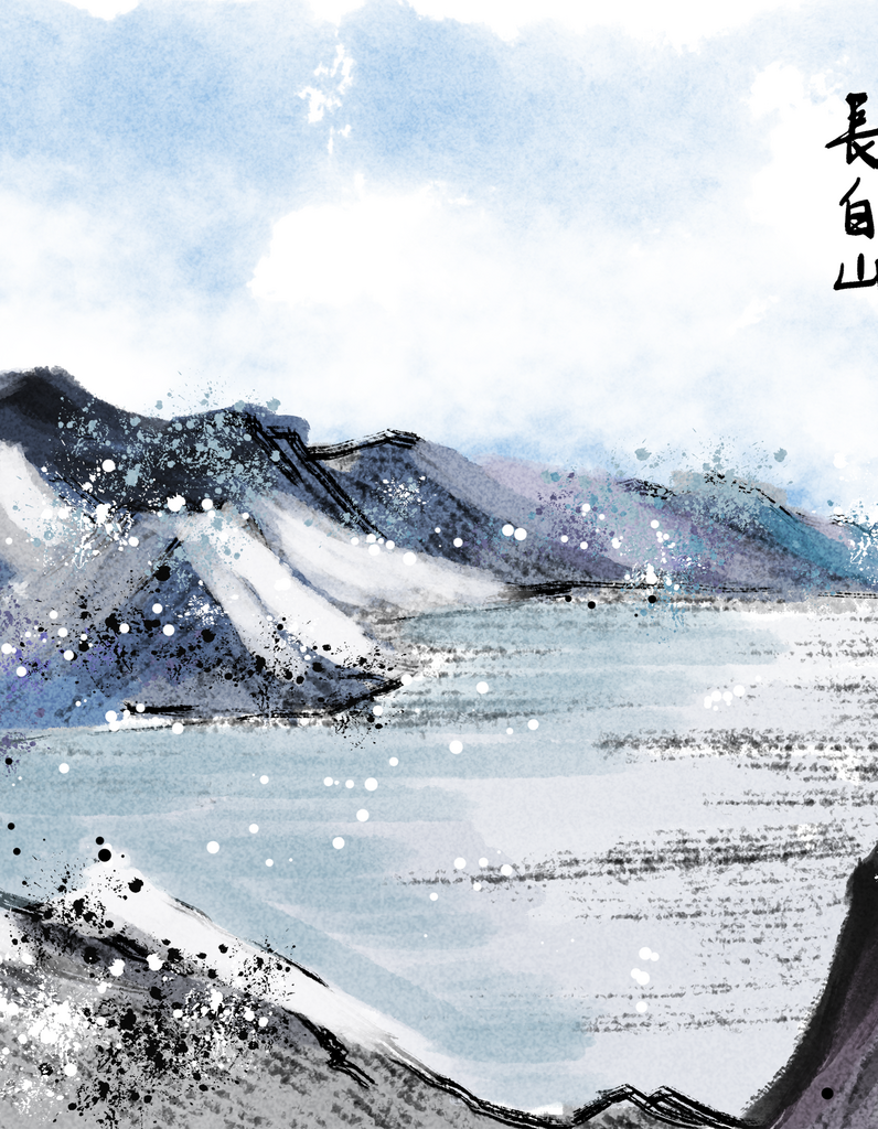 中式山水风景画装饰画图片素材