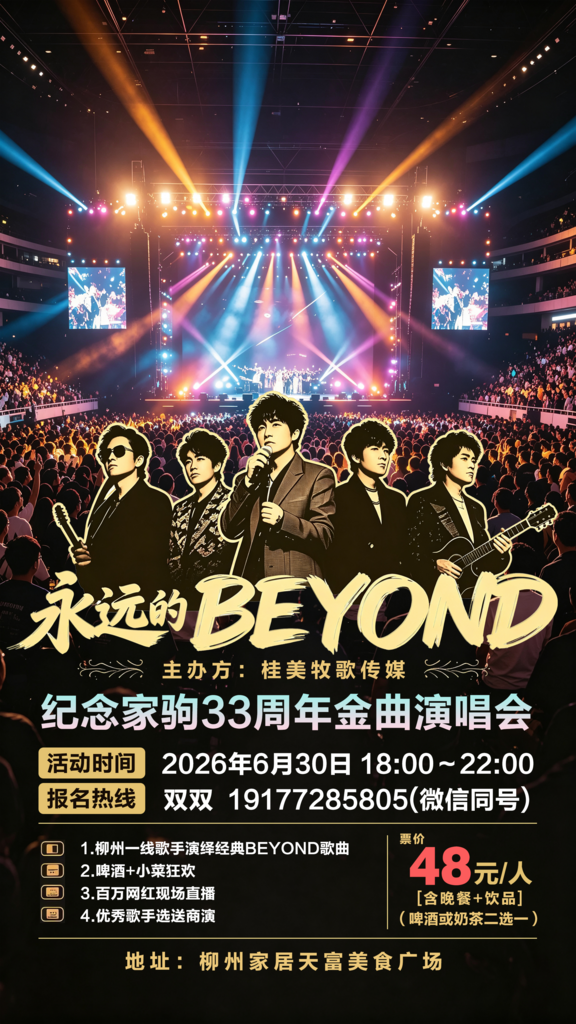 BEYOND演唱会纪念海报素材