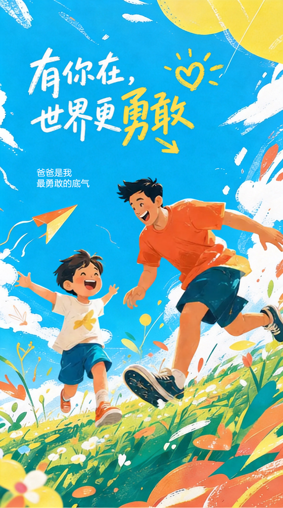 亲子互动海报设计素材