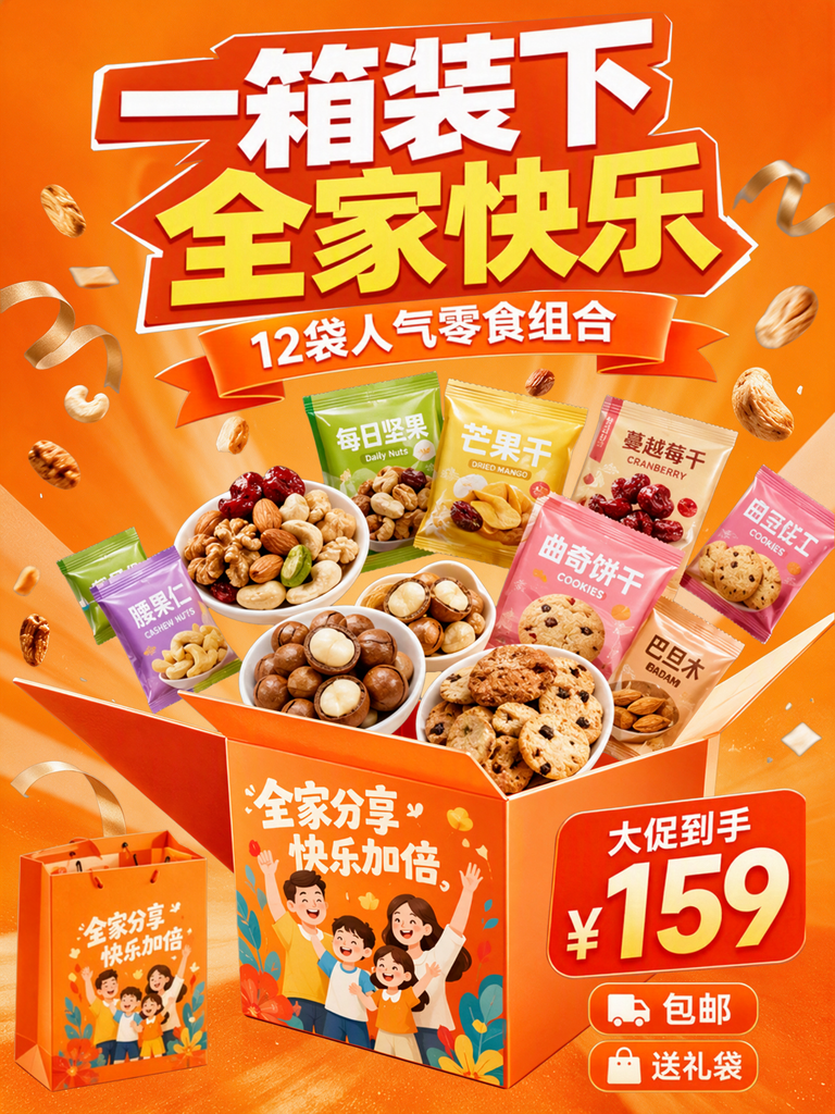 零食促销海报设计素材