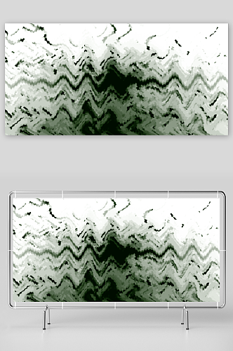 创意中国风泼墨色彩波浪背景图片
