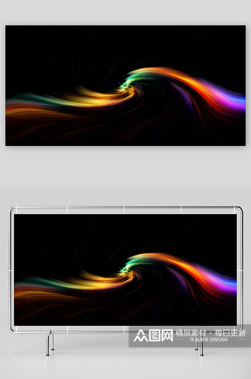 背景抽象爆发激情放射旋涡素材