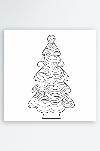 卡通可爱矢量圣诞树素材图片