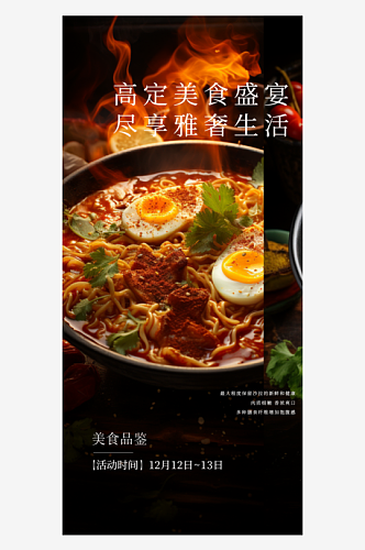 餐饮美食牛肉面海报PS2018