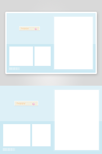 小清新简约相册模板设计